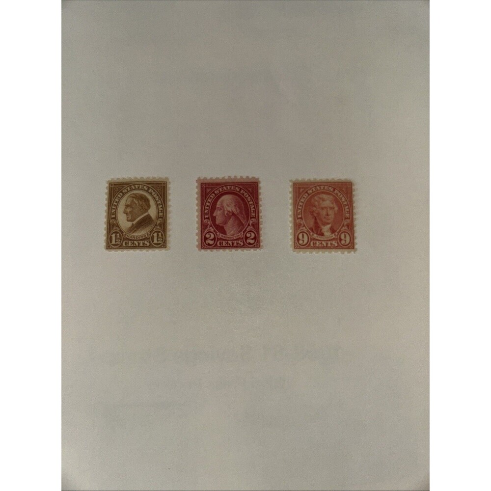 Stamp 582 Hinged  583 #590 1923-26 US Scott Stamps